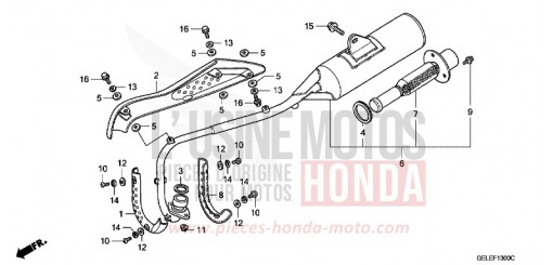 EXHAUST MUFFLER CRF50F5 de 2005